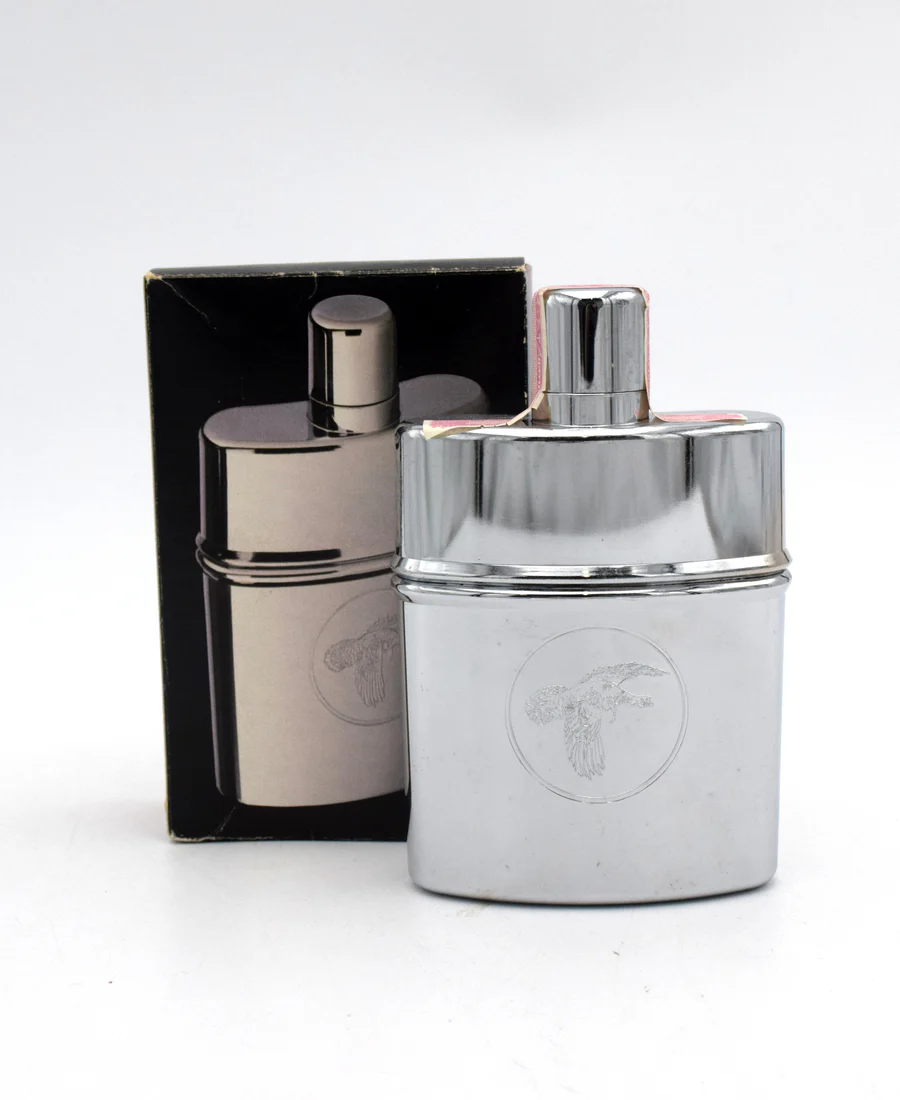 Wild Turkey Kentucky Straight Bourbon Hip Flask - 1980's Release
