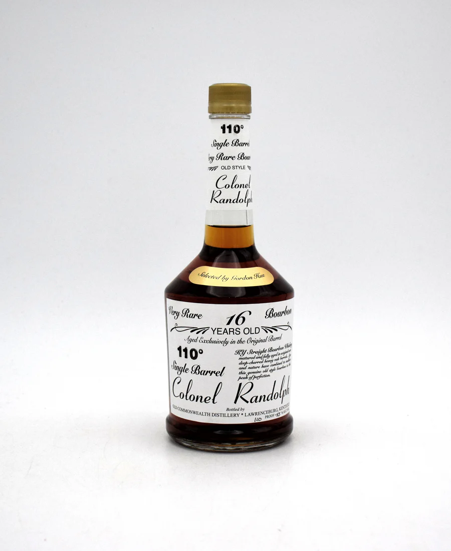 Old Commonwealth 'Colonel Randolph' 16 Year Single Barrel Straight Bourbon - 110 Proof (Selected by Gordon Hue)