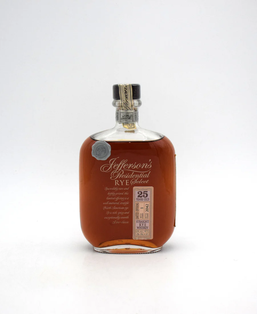 Jefferson's Presidential Select 25 Year Rye Whiskey (Batch 1)