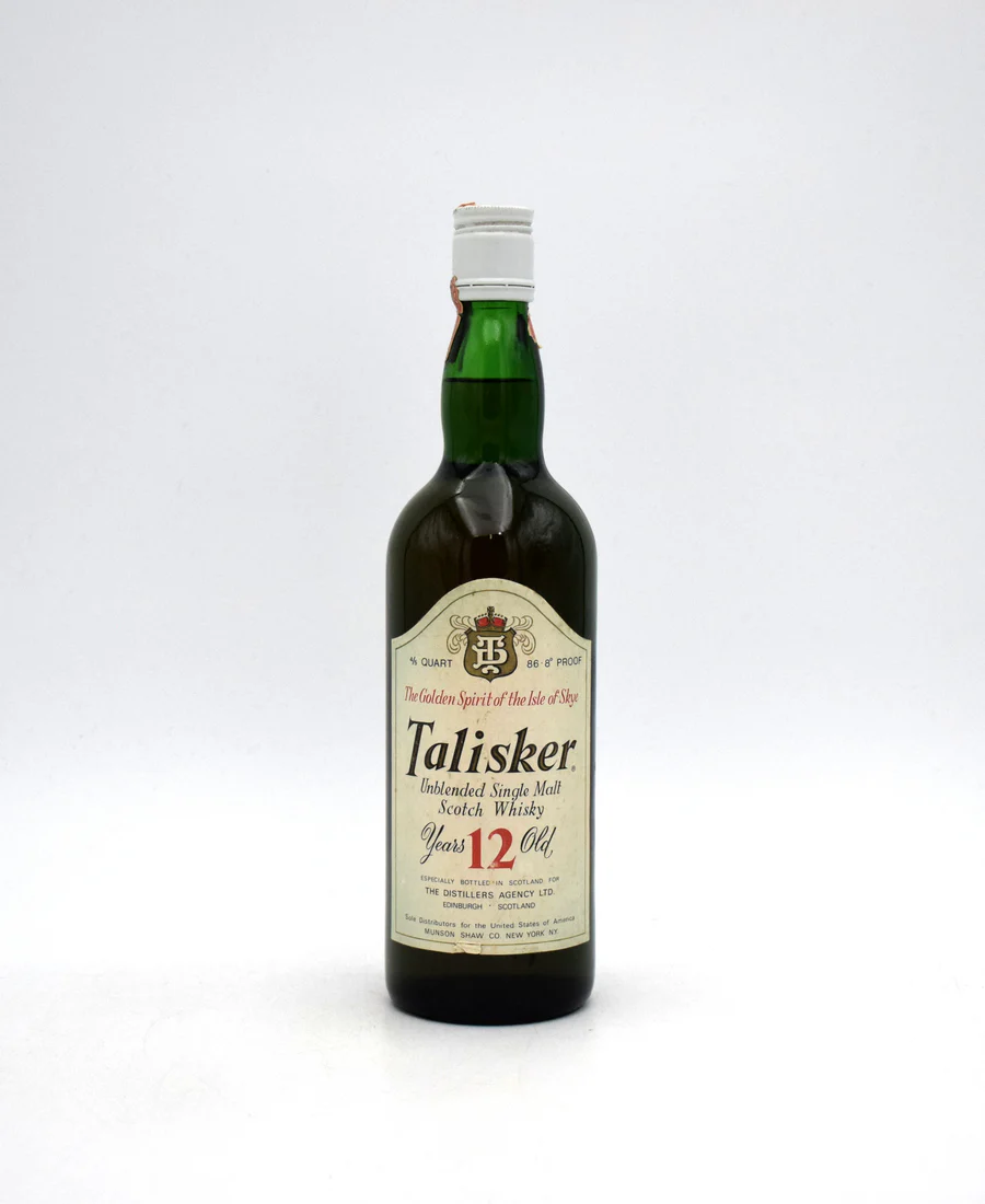 Talisker 'The Golden Spirit of the Isle of Skye' Unblended Single Malt Scotch - 1970's Bottling