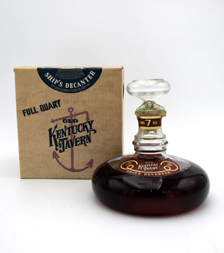 Glenmore 'Old Kentucky Tavern' Bottled in Bond 7 Year Bourbon - 1959 Ship's Decanter