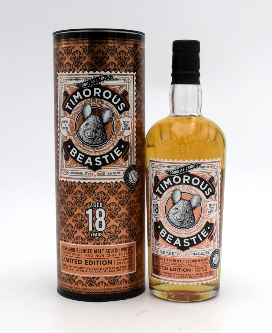 Timorous Beastie 'Limited Edition' 18 Year Blended Malt Scotch
