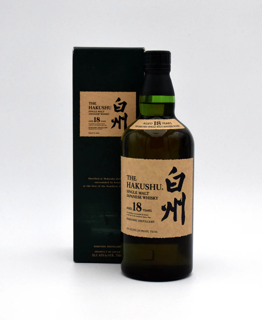 Hakushu 18 Year Old Single Malt Japanese Whisky