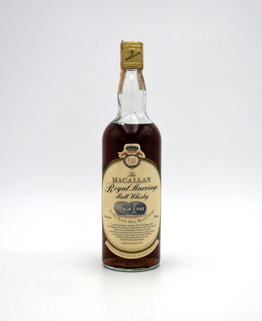Macallan 'Royal Marriage 1948-1961' Single Malt Scotch - Export Bottling