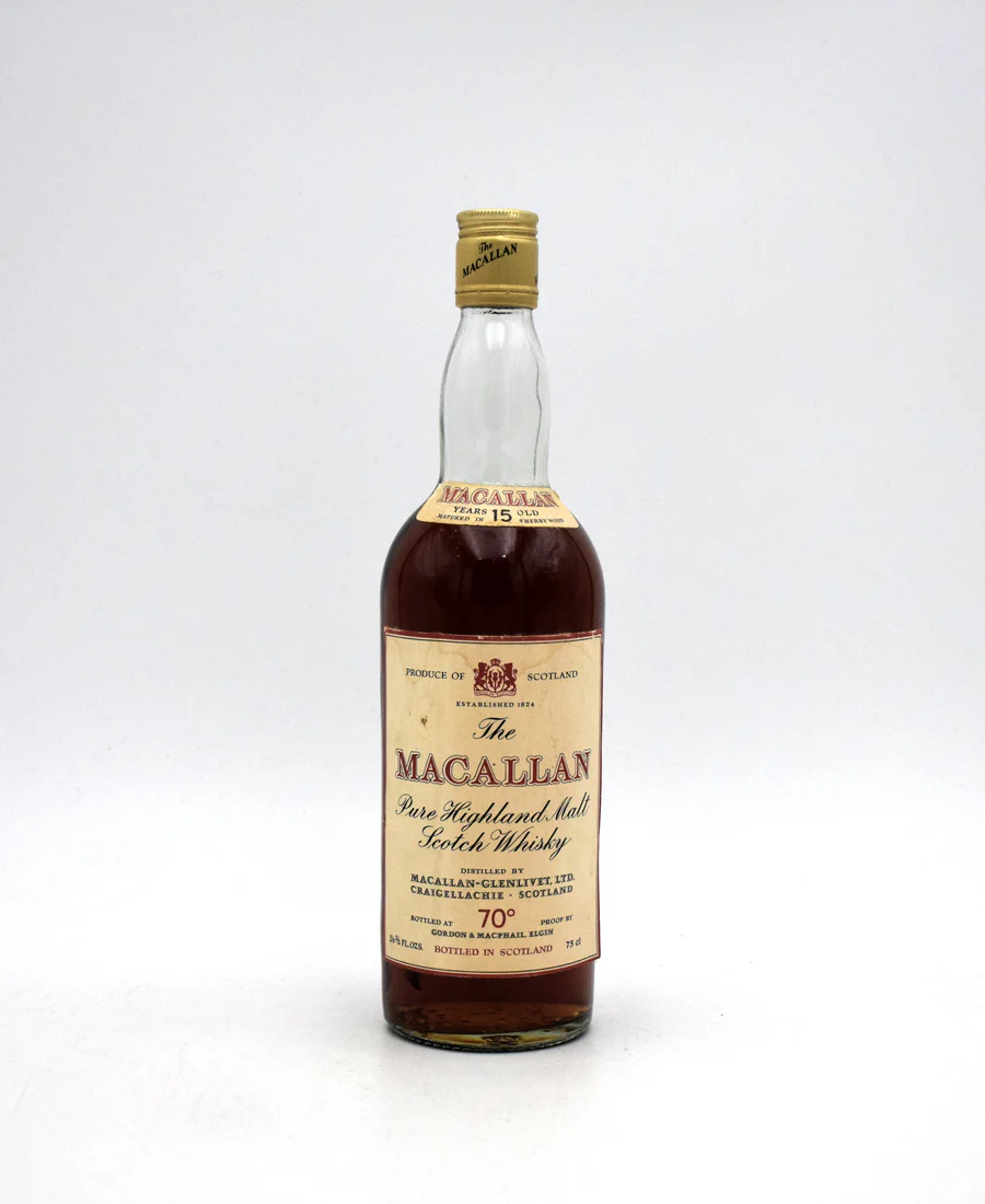 Macallan 15 Year Single Malt Scotch Whisky - 1970's Bottling