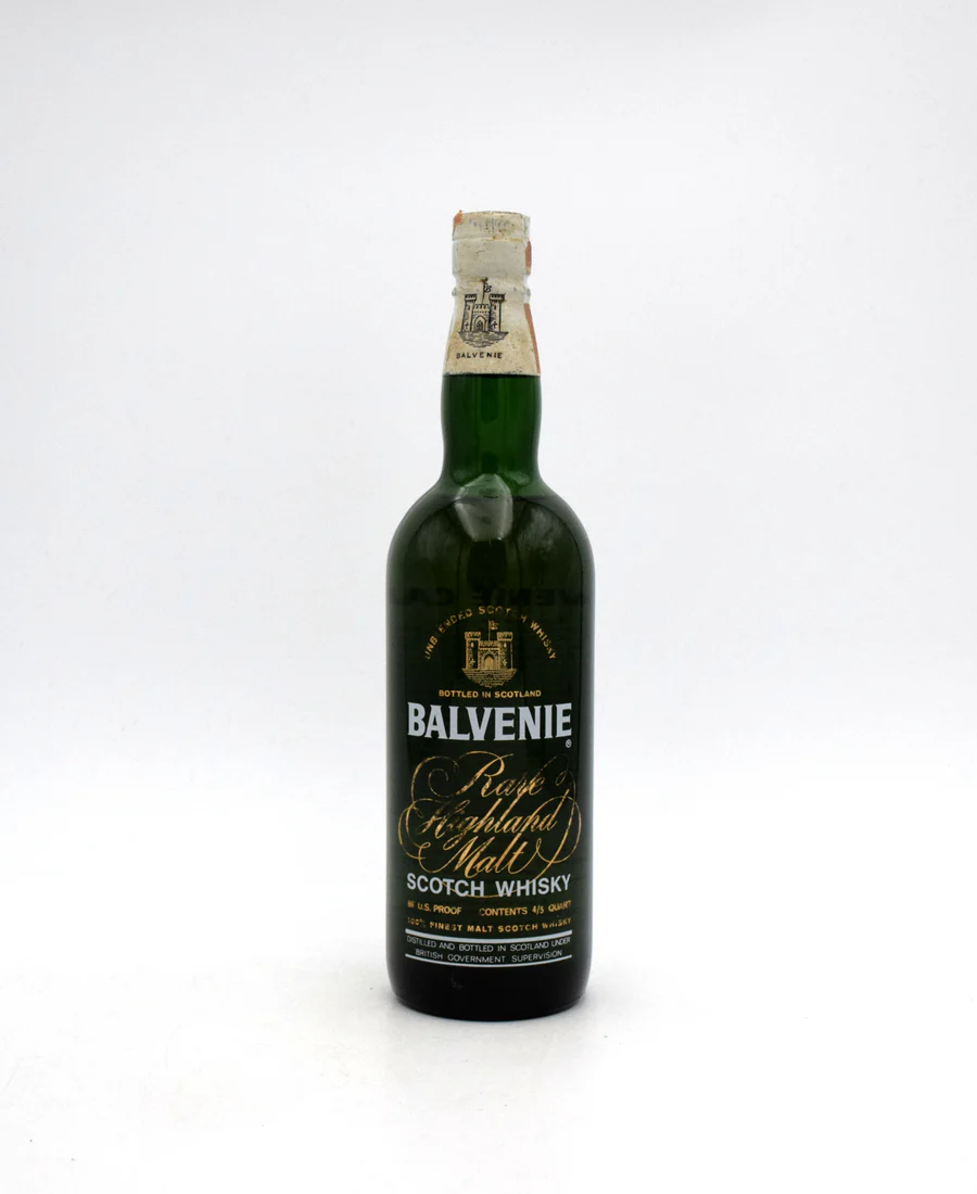 Balvenie 'Rare Highland Malt' 86 Proof Scotch Whisky (1970s Export Bottling)