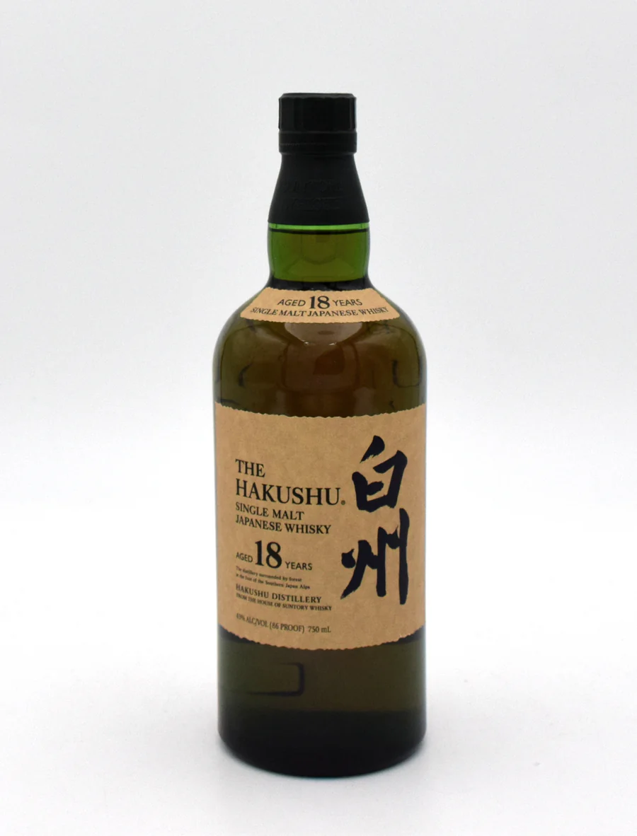 Hakushu 18 Year Old Single Malt Japanese Whisky (No Box)