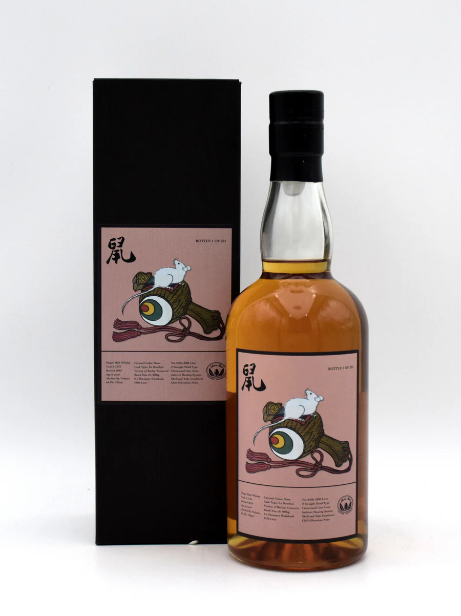 Ichiros Malt Chichibu Single Cask #2134 'Year of the Mouse' Japanese Whisky (Bottle No. 1, 2019 Release